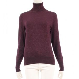 Kate spade metallic ribbed turtleneck